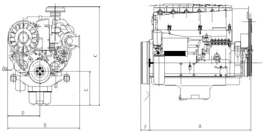 Высококачественный 4-цилиндровый двигатель F4L912 Deutz